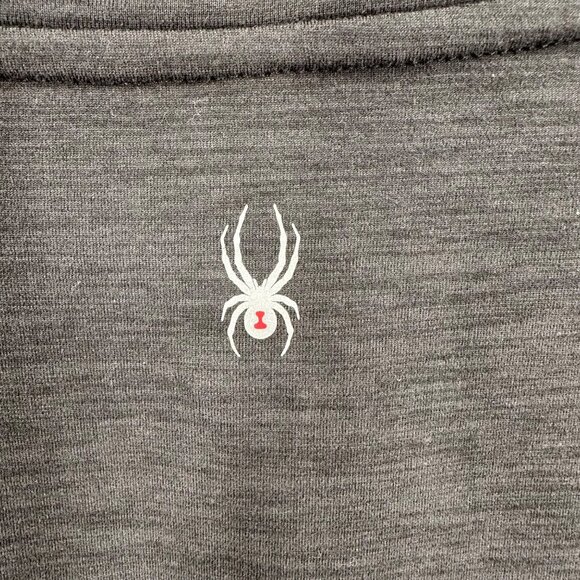 Spyder Active Womens Black Heather Long Sleeve Performance Active Top Size L - Picture 7 of 10